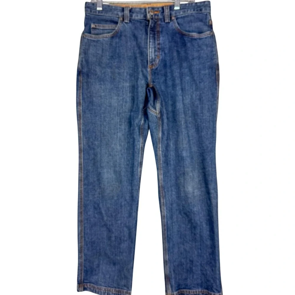 Duluth Trading‎ Co Jeans Mens 32x29 Blue Flex Ballroom Relaxed Straight Denim